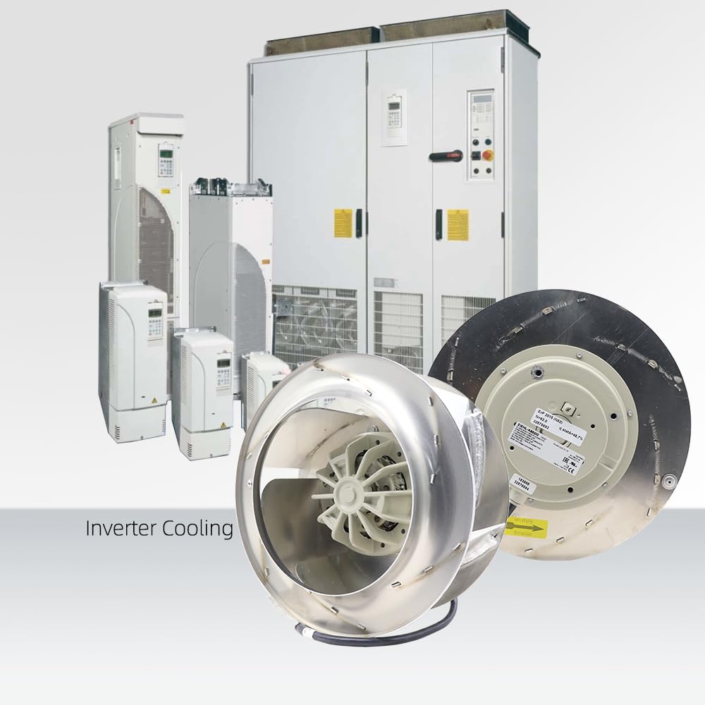 RH28M-2DK.3F.1R Ziehl-abegg Fan RH28M2DK3F1R Industrial Ventilation Aluminum Ventilation Blower 0.95/1.25A 0.53/0.86kW 230V/460V AC Voltage 2840 RPM Inverter Cooling Fan for HVAC Ducts & Workshops