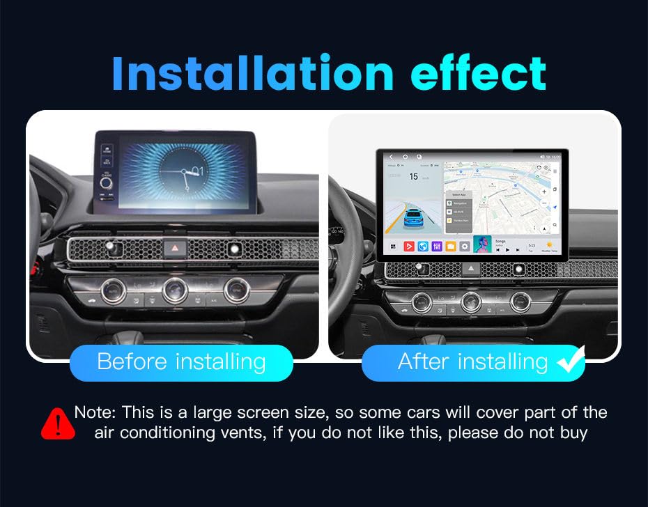 13.1" Car Stereo for Honda Civic 2022-2025 Radio Dash Kit -8Core 4+64GB