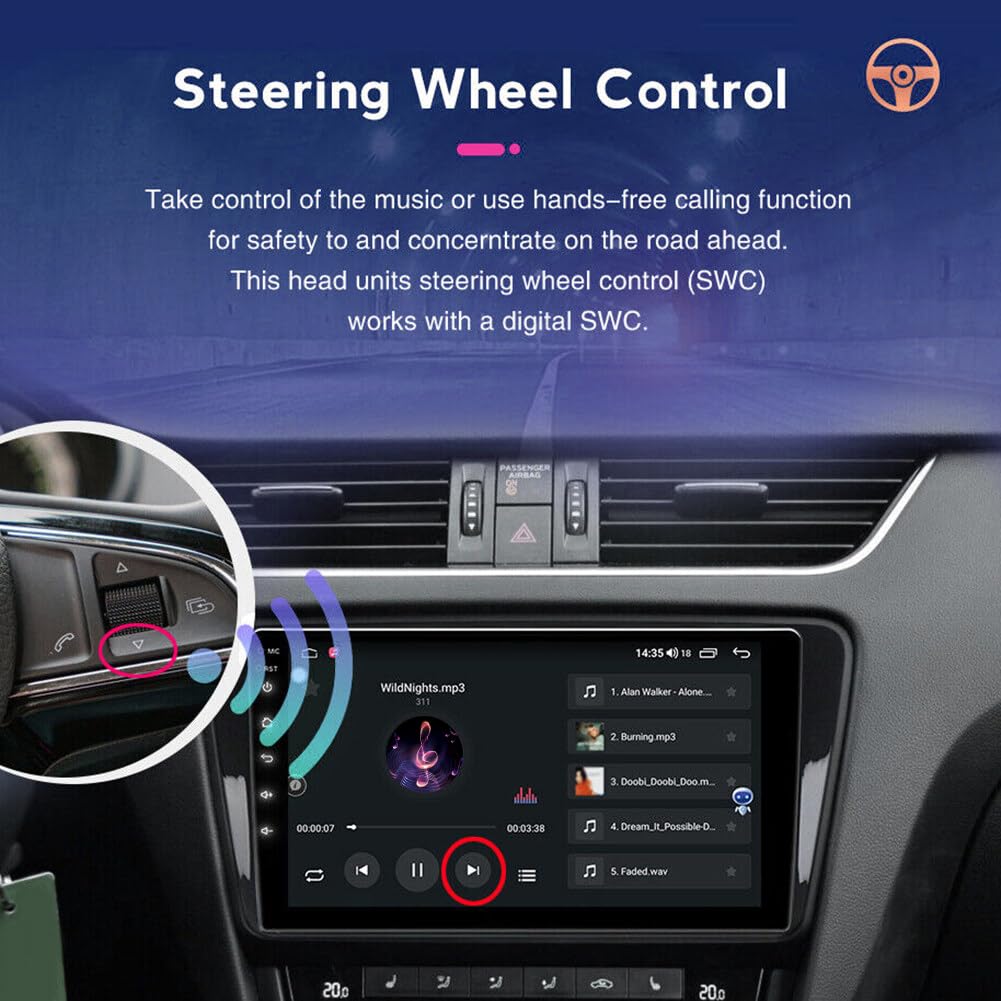Double Din Car Radio for Dodge Challenger & Avenger 2008-2014,Android 13 4G+64G 10" Touch Screen Car Stereo with Wireless Carplay Android Auto GPS WiFi Mic Backup Camera