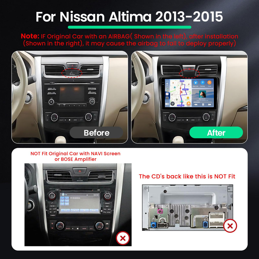 [Roinvou] 4+64G 10.1" Android 15 Car Radio for Nissan Altima 2013-2015