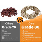 Grade 80 Chain and Binder Set w/ G80 Chain Hooks - 9,200 lbs WLL