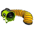 BIM12-DOP1225 Metal Blower Kit with 25' Ducting 2.200CFM & 3/4HP | No Tools Required to Put kit Together | Super Quiet, UV Resistant | Certified Quality & Reliability