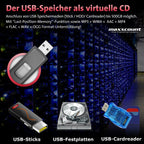 GROM Audio SUB08U3 USB car kit, Compatible with iPhone, Bluetooth, AUX Capable, Compatible with Select* Subaru Cars