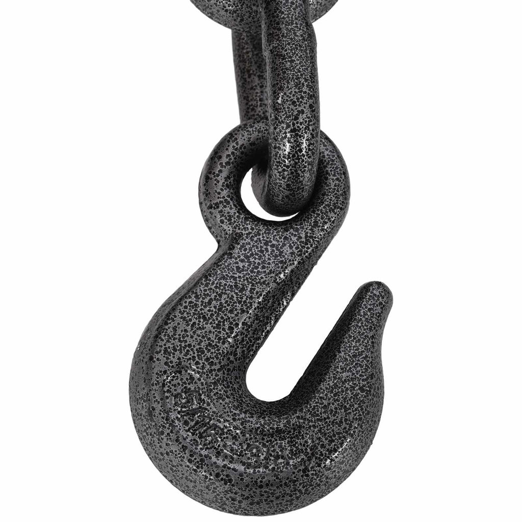 4-Pack Ratchet Load Binders 5/16"-3/8" G70 Hooks - 9200 Lbs Working Load, 33000 Lbs Break Strength, Adjustable Length, Red Powder Coat, Black