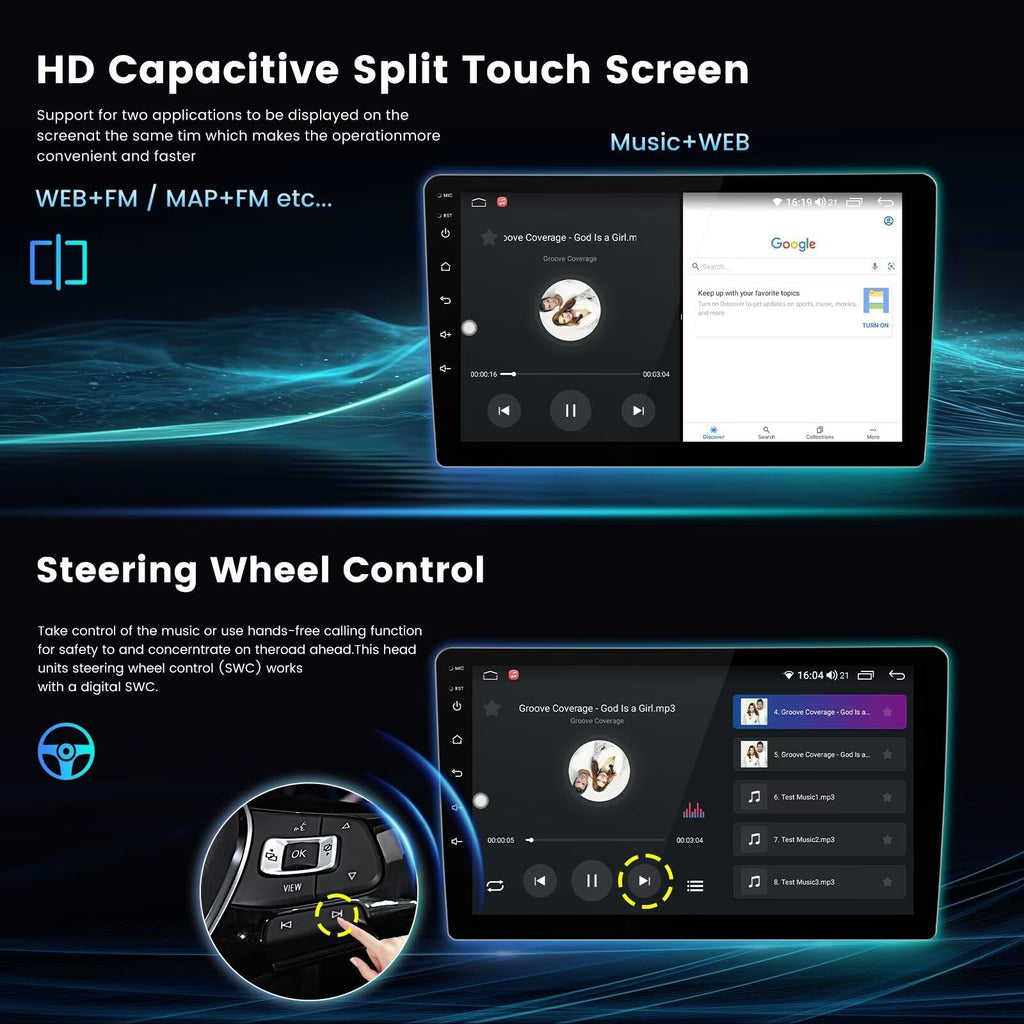 8+128GB 8Core Car Radio Stereo for Toyota Prius 2010-2015 Dash Kit Car GPS Navigation,9" IPS Touch Screen Head Unit with Car-Play & Android Auto/SWC/DSP/Rear View