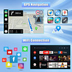 9.7‘’ Car Stereo Radio for Chevrolet Chevy Silverado Avalanche Suburban Tahoe 2007-2014, for GMC Sierra Yukon 2007-2013 with Wireless Carplay Android Auto, GPS, WiFi, BT, EQ, FM, SWC, MiC, Backup Cam