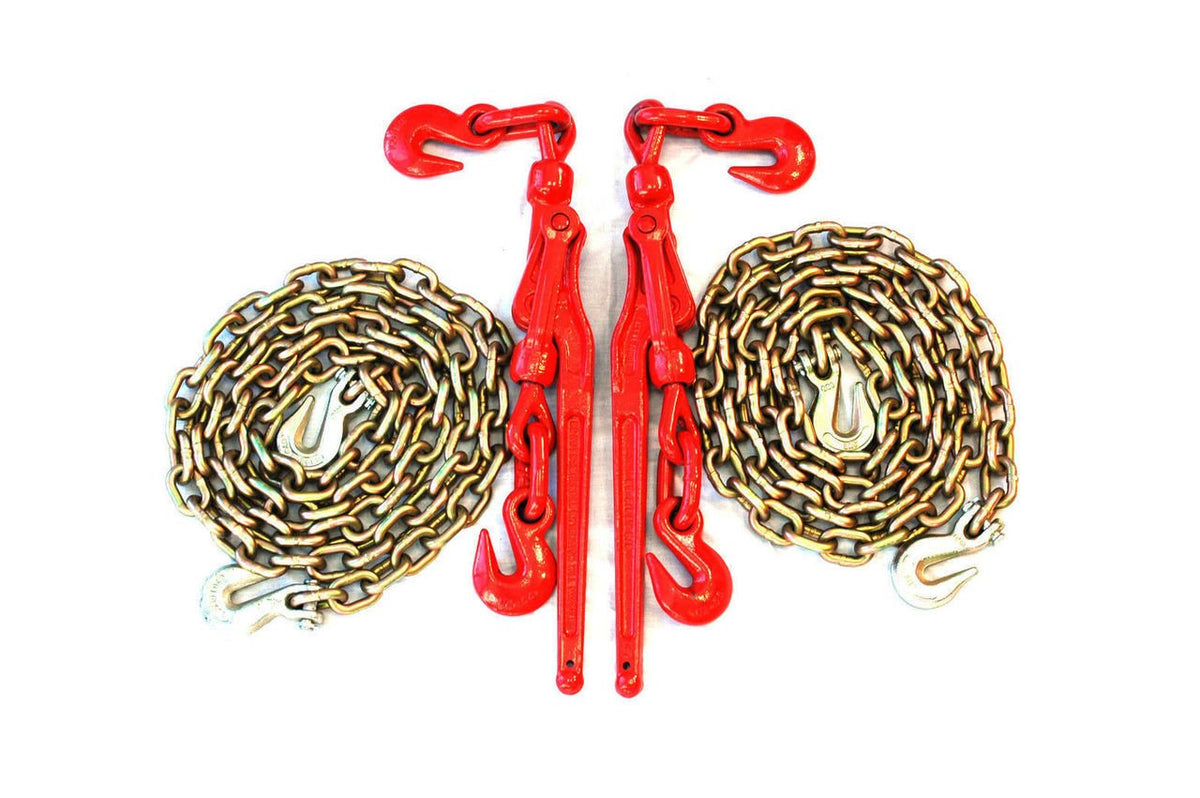 5/16" Transport Package - (2) Lever Binders - (2) 10' Foot Chains Towing Wrecker