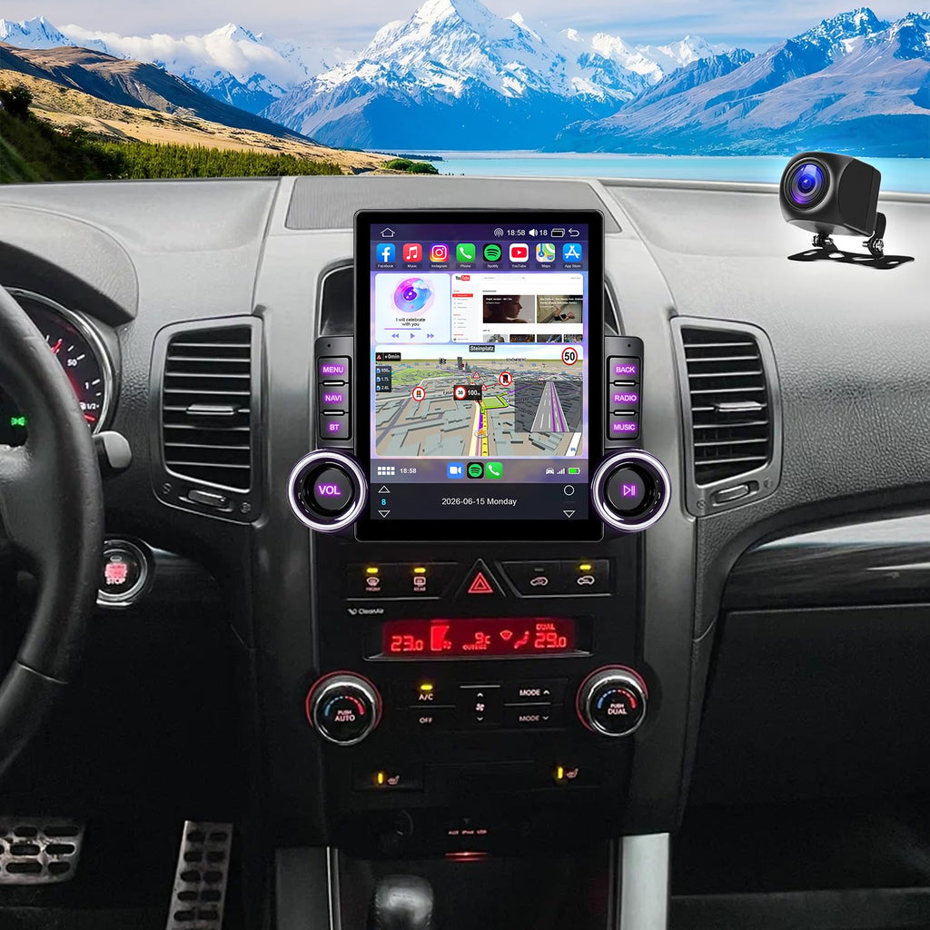 Upgrade Android Car Radio Stereo for Kia Sorento 2011–2015 Head Unit 9.7"
