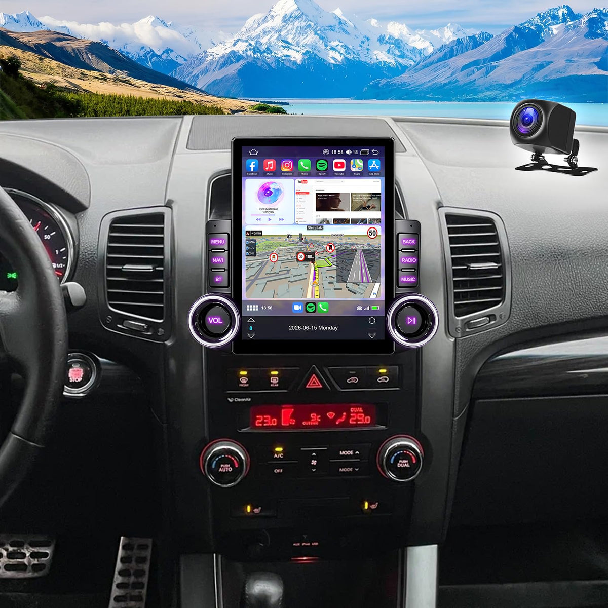 Upgrade Android Car Radio Stereo for Kia Sorento 2011–2015 Head Unit 9.7"