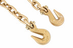 Mytee Products 3/8" Grade 70 Chain and Binder Kit | Includes (2) 3/8" - 1/2" Ratchet Load Binder Severe Duty & (2) 3/8" x 12' G70 Transport Chain w/Grab Hooks | 6600 lbs WLL for Truck Trailer Tie Down