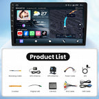 [4+64G] Car Radio for Jeep Compass 2017-2020: 10inch 1280 * 800HD Touch Screen Head Unit Stereo Replacement FM RDS CarPlay Android Auto 5GWiFi Bluetooth5.0 1080P Backup Camera SWC GPS