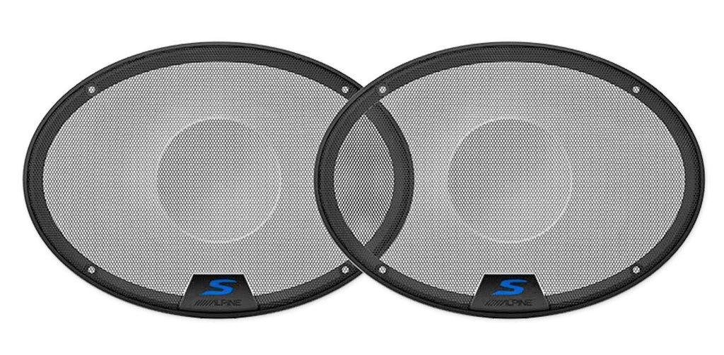 Pair Alpine S-S69 260 Watt 6x9 Coaxial 2-Way Car Audio Speakers Bundle with METRA 72-7800 Speaker Connector Harness Compatible with 1999-2000 Honda Civic