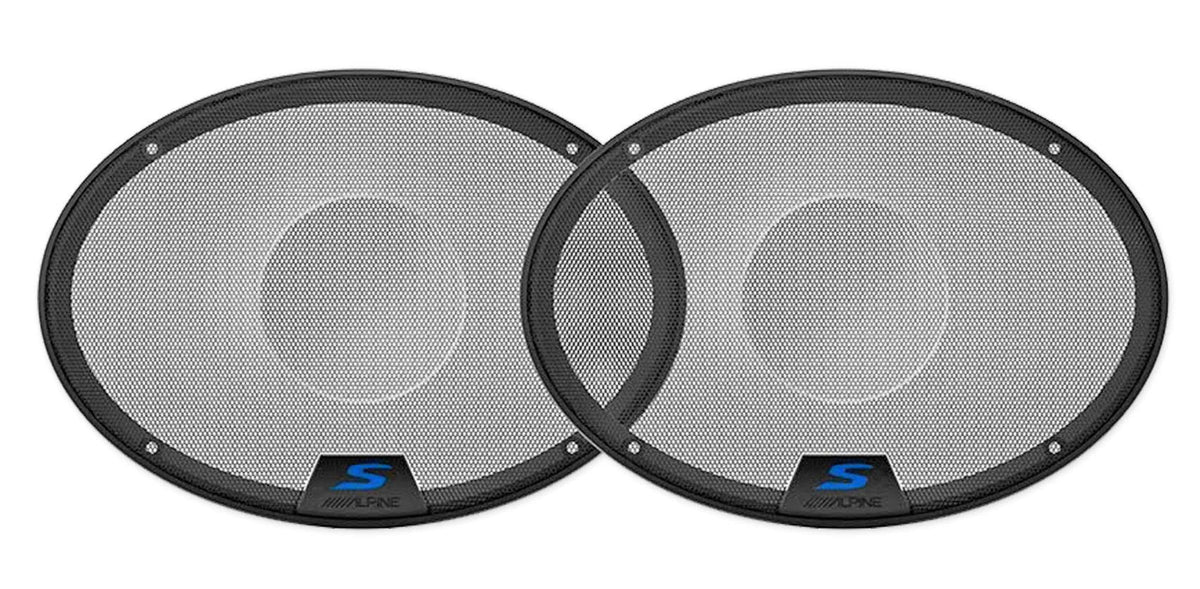 Pair Alpine S-S69 260 Watt 6x9 Coaxial 2-Way Car Audio Speakers Bundle with METRA 72-7800 Speaker Connector Harness Compatible with 1999-2000 Honda Civic