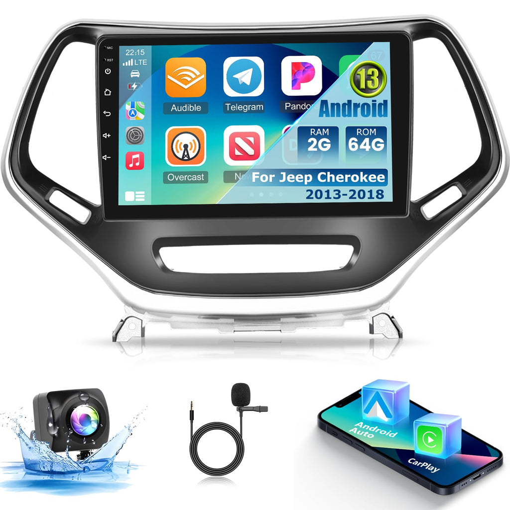 [2+64G] Car Radio for Jeep Cherokee 2013-2018 - Carplay and Android Auto