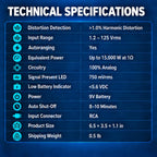DD-1 Distortion Detector, Audio Amplifier Gain Setting Tool for Car Audio