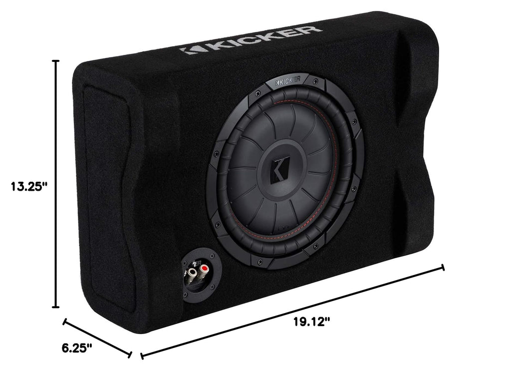 KICKER 48CVTDF102 CVTDF 10" Subwoofer in Down Firing Enclosure, 2-Ohm