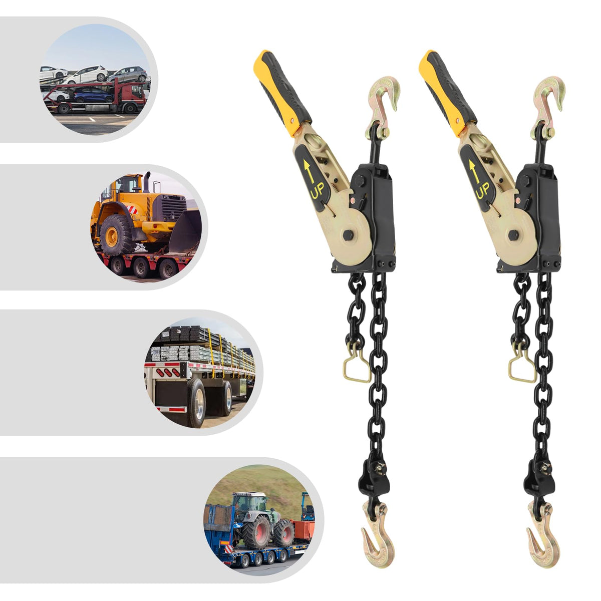 Ratchet Chain Binder Heavy Duty 6600 lbs Load Capacity Alloy Steel Tie