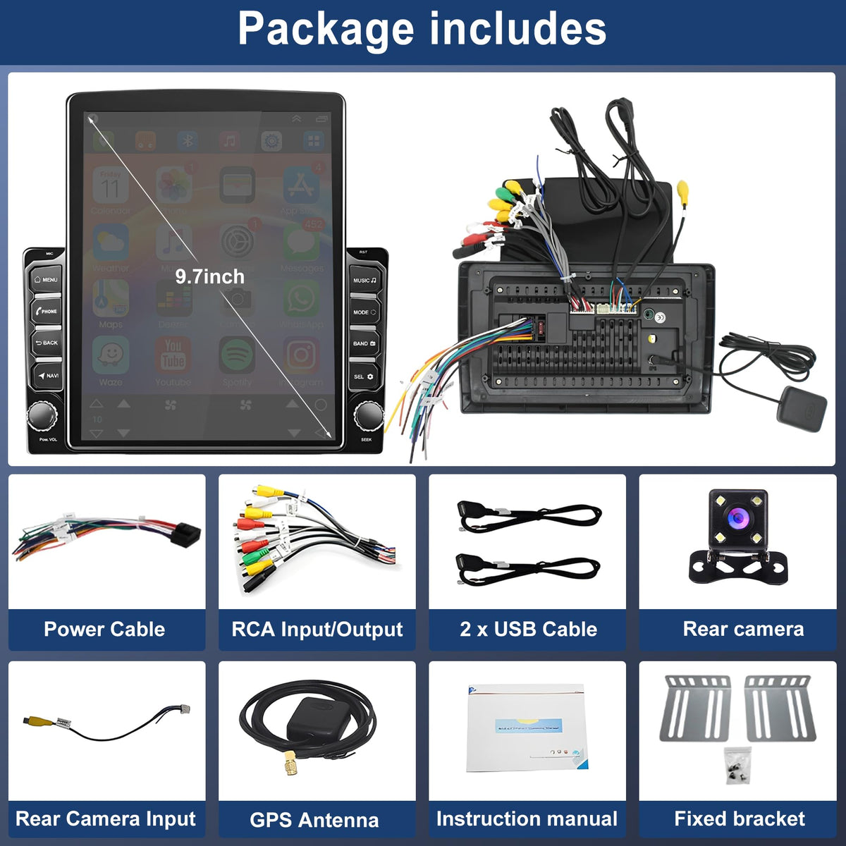 Car Stereo Radio for Hino 155 195 Trucks 2012-2020