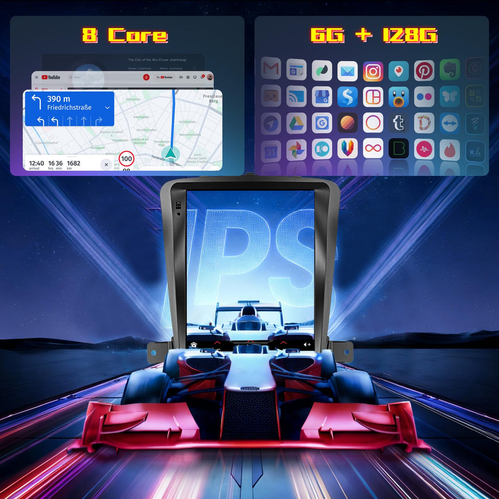 8Core 6G+128G Android 15 9.7Inch IPS Car Stereo for Chevy Cruze 2009-2015