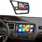 6+128G 8Core Android 15 Car Stereo for Honda Civic 2013-2017,9 inch IPS 1280 * 720 Touchscreen Radio Wireless Apple Carplay Android Auto DSP 5G WiFi Bluetooth GPS FM RDS+Free AHD Backup Camera