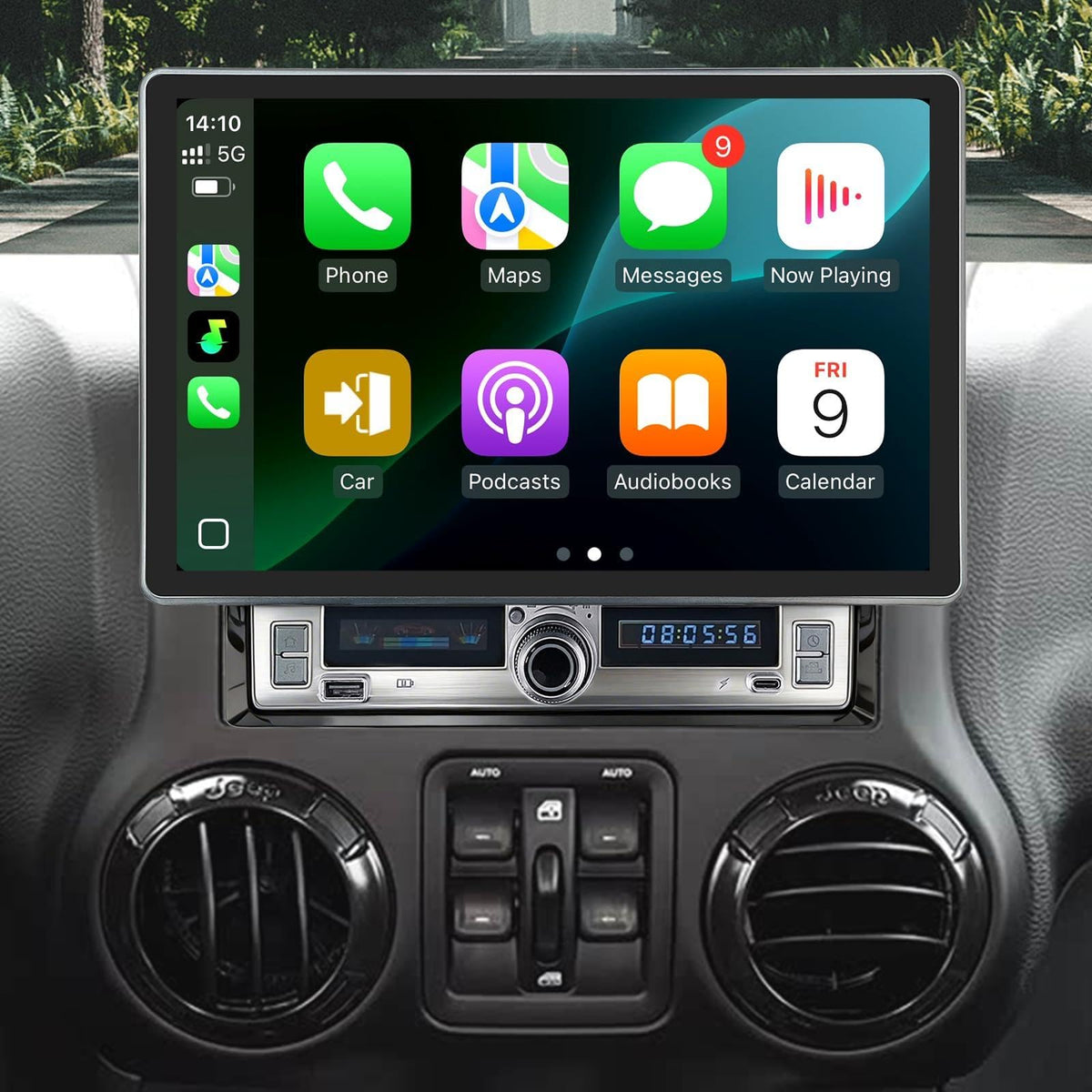 10.2" Car Radio for Jeep Wrangler JK/Unlimited 2007-2018 Stereo Replacement