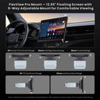 12.95" AI ScenePilot Android Car Stereo&Second Touchscreen with Dashcam