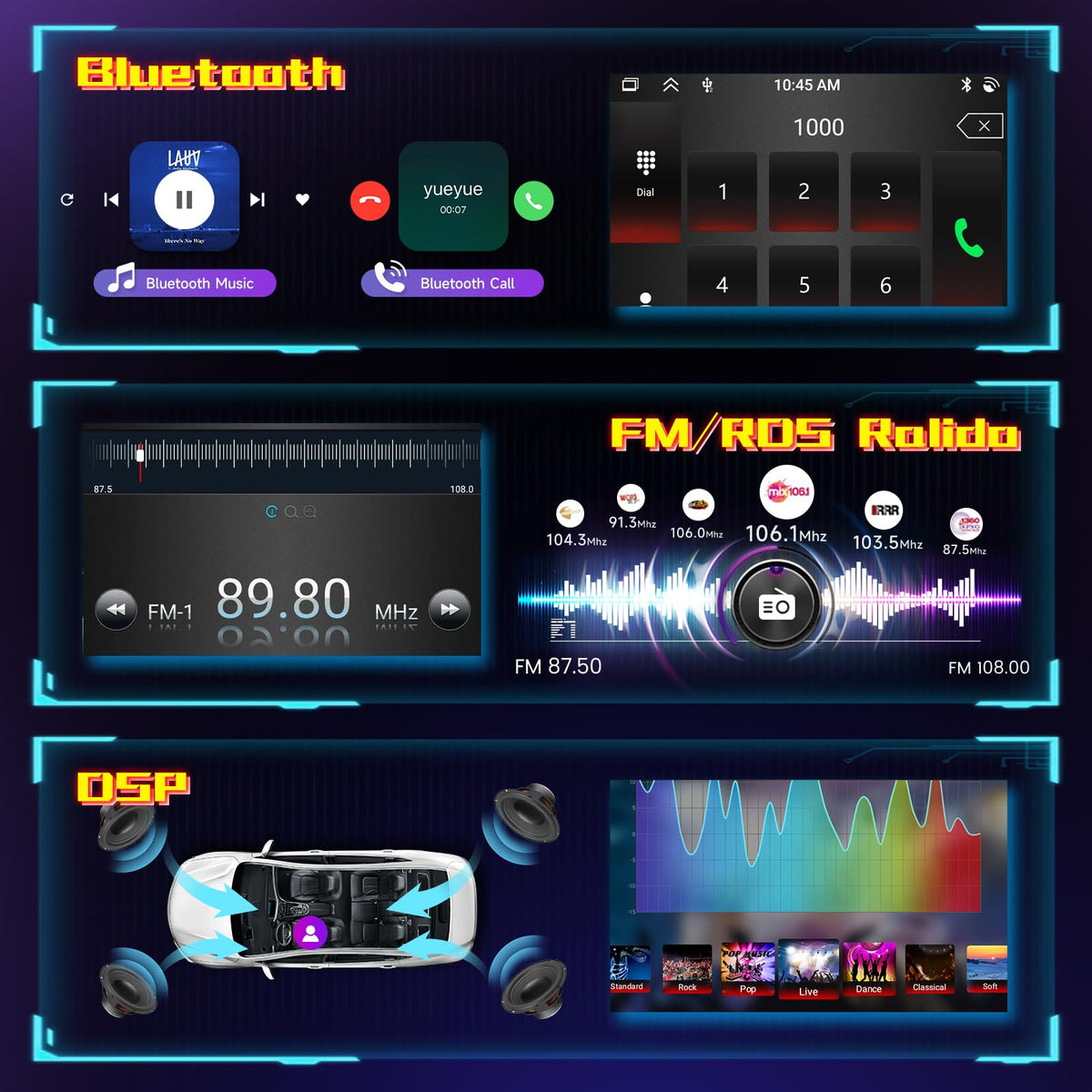 8Core 6G+128G Android 15 9.7Inch IPS Car Stereo for Chevy Cruze 2009-2015