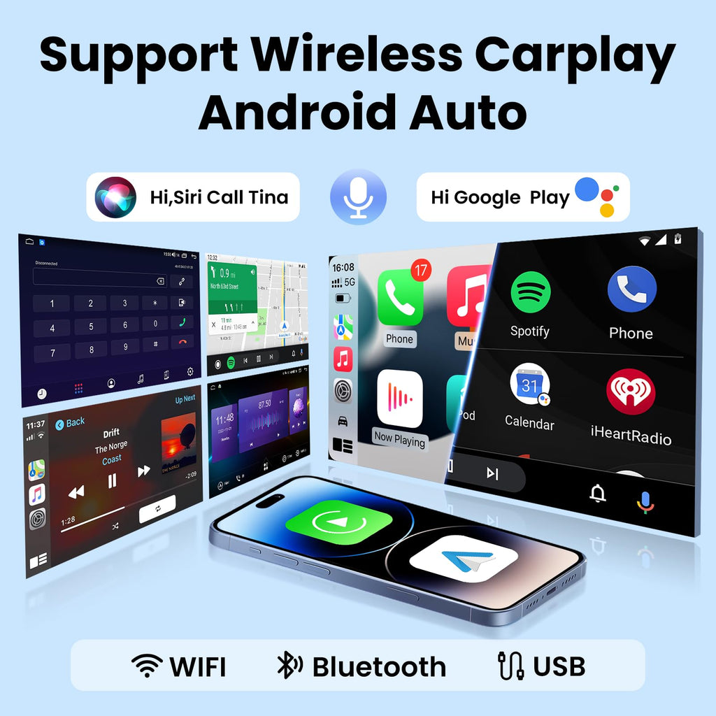 [4+64G] Car Radio for Jeep Compass 2017-2020: 10inch 1280 * 800HD Touch Screen Head Unit Stereo Replacement FM RDS CarPlay Android Auto 5GWiFi Bluetooth5.0 1080P Backup Camera SWC GPS