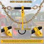 Grade 80 Chain and Binder Set w/ G80 Chain Hooks - 9,200 lbs WLL