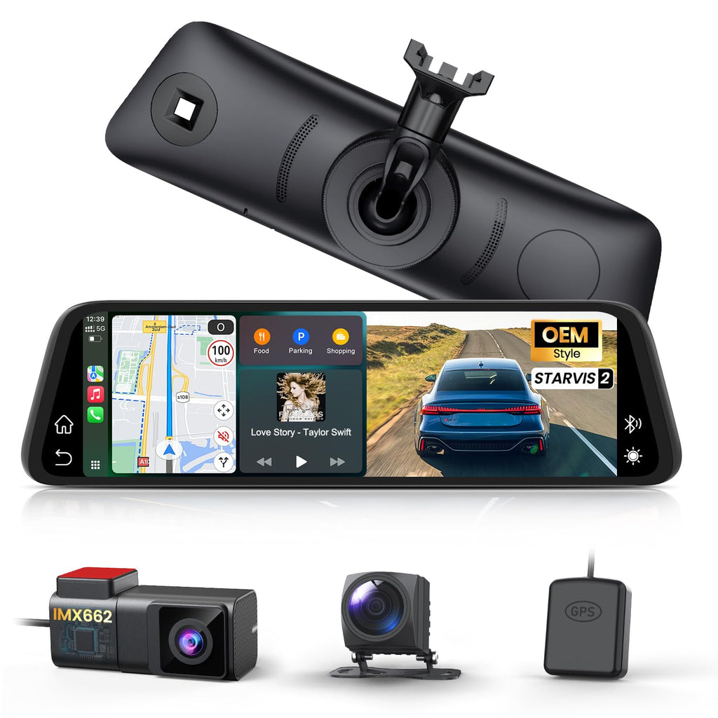 AUTO-VOX V5PRO 1080P 9.35'' OEM Rear View Mirror Camera