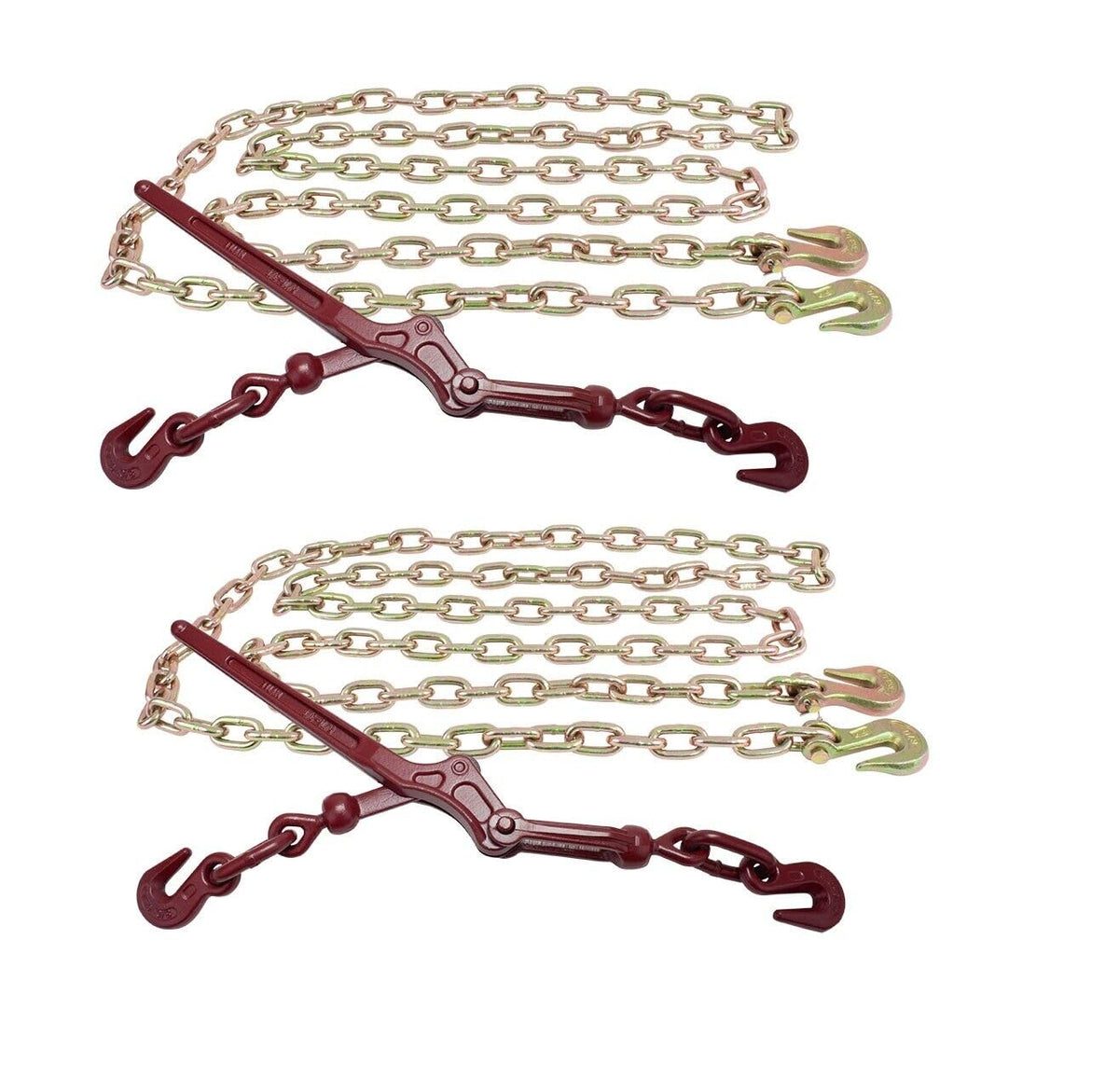 TM USWWAGOODS Replacement for/Fits 5/16' Chain Binder Kit | (2) 5/16-3/8' G70 Binder & (2) 5/16' x 20' Chain w...