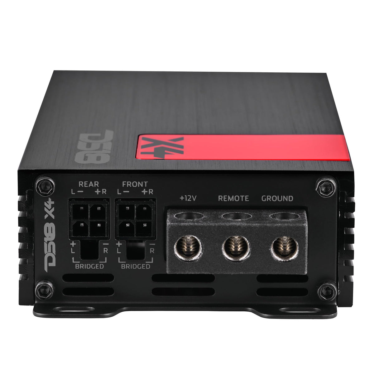 DS18 X4 Amplifier 4-Channel Ultra Compact Class D 4 x 70 Watts RMS @ 4-ohm, Stereo Full Range, Car Audio Amplifier, Great Compact Amp for Motorcycle, Powersports