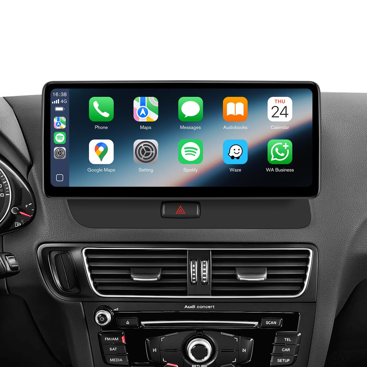 12.3" CarPlay Radio Upgrade for Audi Q5 SQ5 09-17 with Concert/Symphony