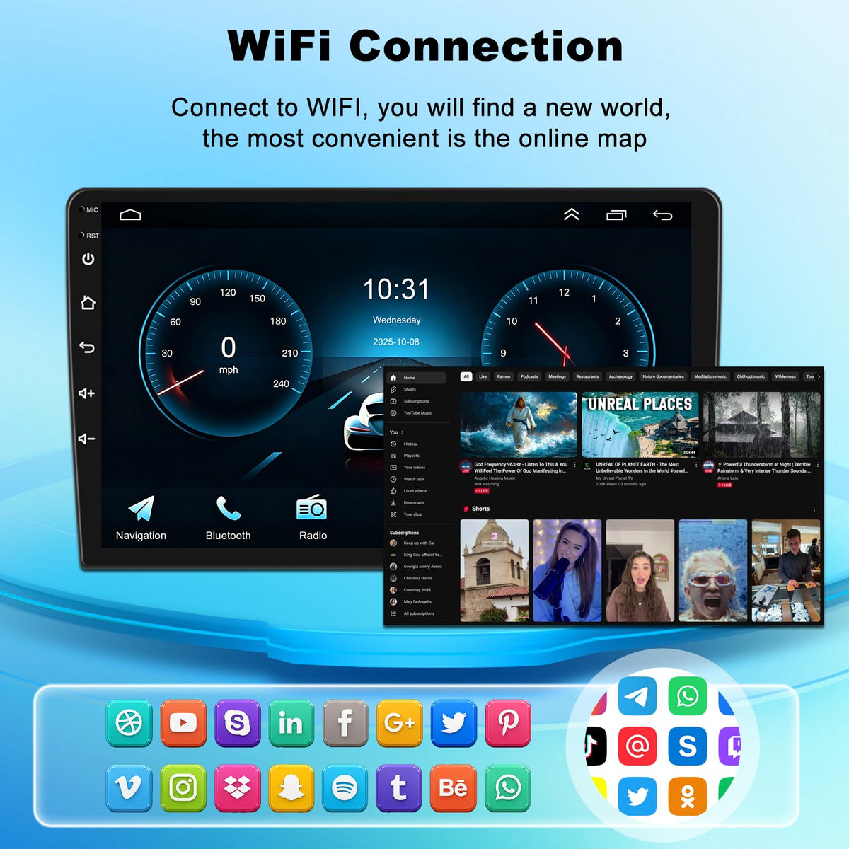 Car Radio Stereo for Toyota Sienna 2015-2018 GPS Navi Head Unit Car Player
