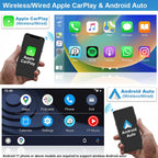 7'' Android 14 Car Stereo for 2006 2007 2008 2009 2010 2011 2012 2013 Chevy Impala, GPS Navigation Wireless CarPlay Android Auto Double Din Radio with Bluetooth WiFi DSP SWC Backup Camera