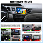 [6+128G] 8-Core Android 15 Car Radio Stereo for Honda Civic 2012-2015
