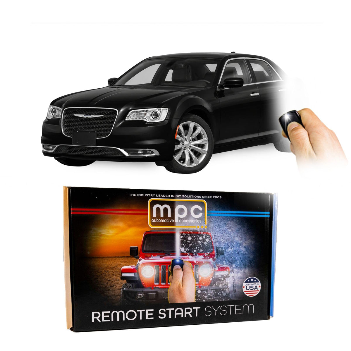 MPC Remote Start Compatible with Chrysler 300 2019-2023 Plug & Play - Uses Factory Key Fob