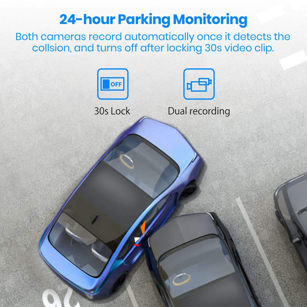 AUTO-VOX V5PRO 1080P 9.35'' OEM Rear View Mirror Camera