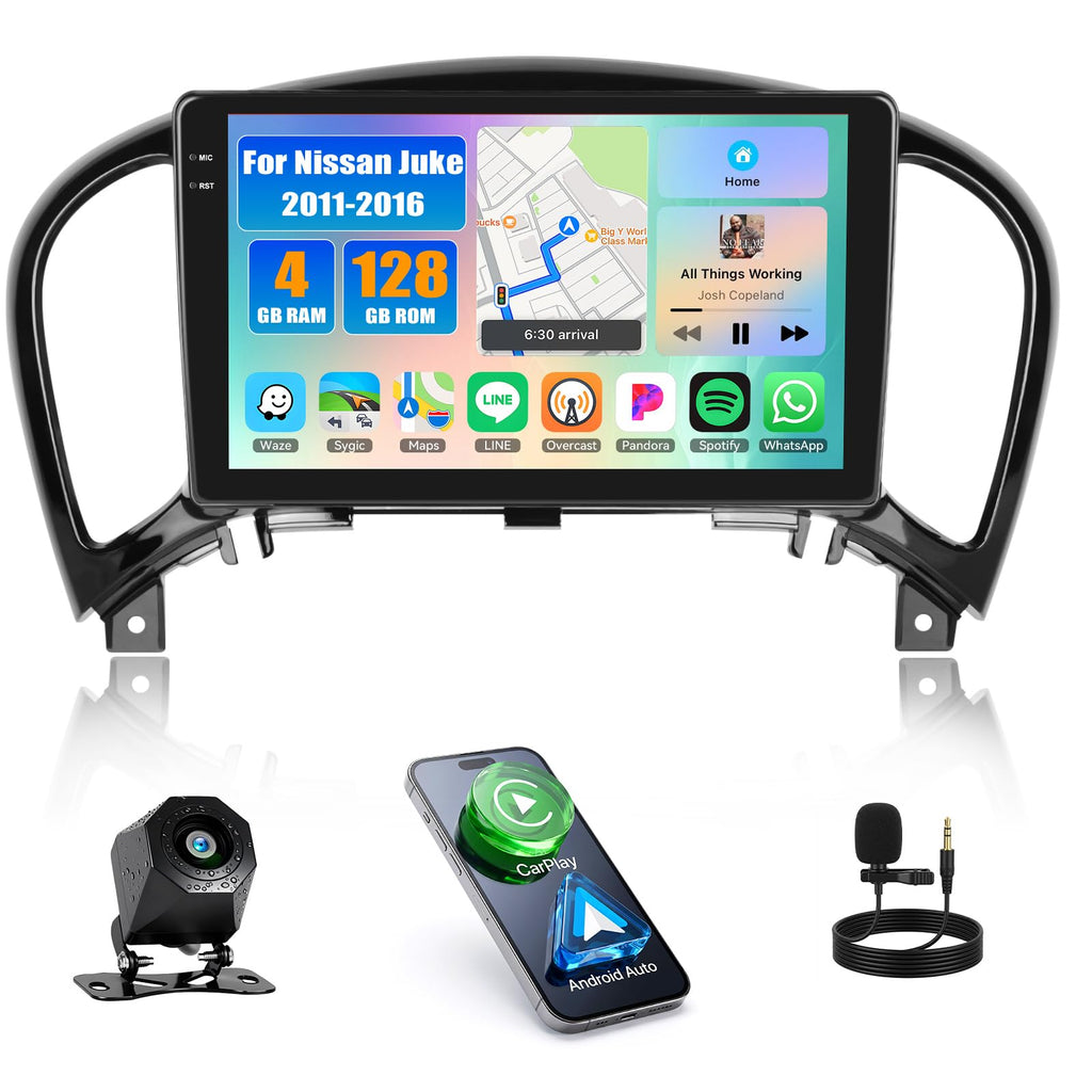 [6+128G] 8-Core Android 15 Car Radio Stereo for Nissan Juke 2011-2016