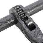 4-Pack Ratchet Load Binders 5/16"-3/8" G70 Hooks - 9200 Lbs Working Load, 33000 Lbs Break Strength, Adjustable Length, Red Powder Coat, Black
