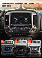 Dasaita Android 13 Car Stereo for 2014-2019 Chevy Silverado GMC Sierra