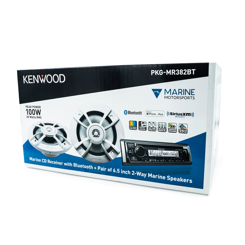 Kenwood PKG-MR382BT Marine Package KMR-D382 + KFC-1633MRW
