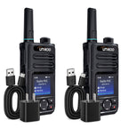 4G LTE PoC Radios Global Unlimited Range Walkie Talkies, Nationwide PTT Two Way Radios 2 Pack,