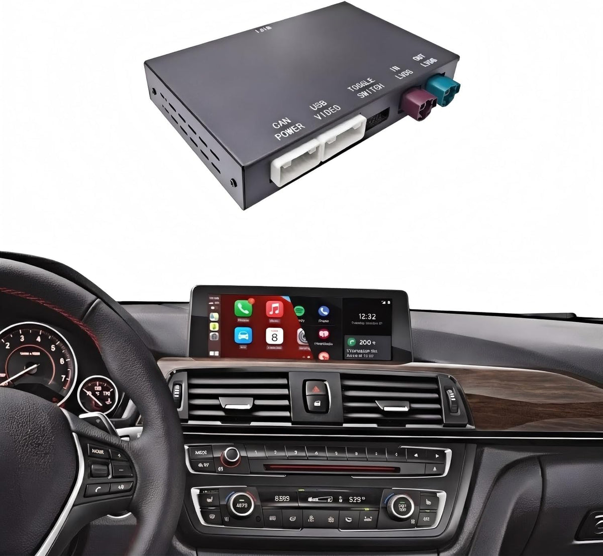 Wireless CarPlay & Android Auto MMI Interface Decoder for BMW NBT System