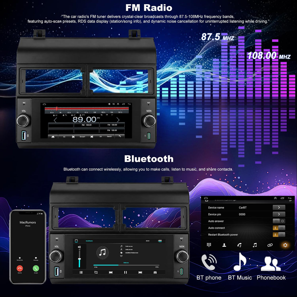 Car Radio Stereo for Chevrolet GMC Pickup 1988-1994 Yukon Suburban