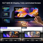 XTRONS Qualcomm 685 Android 14 Car Stereo for BMW 5 Series F10 / F11 2011-2012 with CIC System, 12.3 Inch 2K IPS Touch Screen GPS Navigation Support Wireless CarPlay Android Auto Backup Camera 8+256G