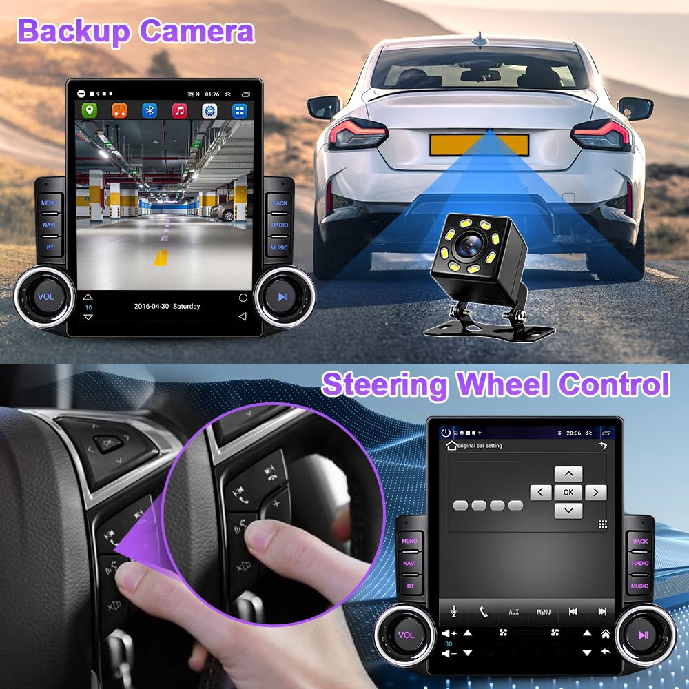 Android 15 Double Din 9.7" Car Radio Stereo for Toyota Solara 1999-2003