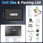 8Core 4G+64G Android 13 Car Stereo for Jeep Wrangler 2007-2018
