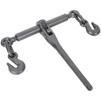 4-Pack Ratchet Load Binders 5/16"-3/8" G70 Hooks - 9200 Lbs Working Load, 33000 Lbs Break Strength, Adjustable Length, Red Powder Coat, Black
