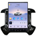 Android 14 Car Stereo Radio for GMC Sierra Chevrolet Silverado 2014-2019 Wirless Carplay/Android Auto 15.6 Inch Head Unit 2K Tesla Style IPS Touch Screen with Bluetooth GPS Navigation WiFi（Black）